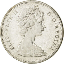 CANADA, Dollar, 1965, Royal Canadian Mint, KM #64.1, AU(55-58), Silver, 36,...