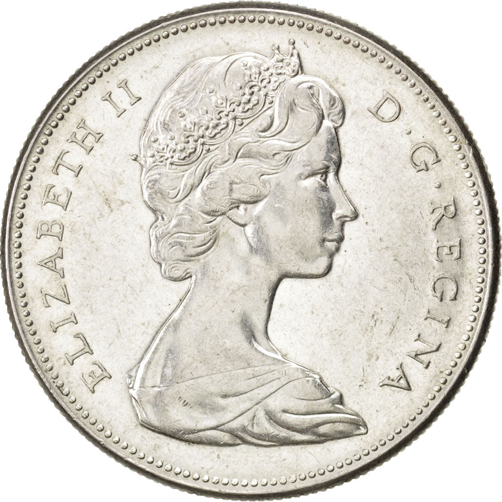 CANADA, Dollar, 1967, Royal Canadian Mint, KM #70, MS(63), Silver, 36, 23.28