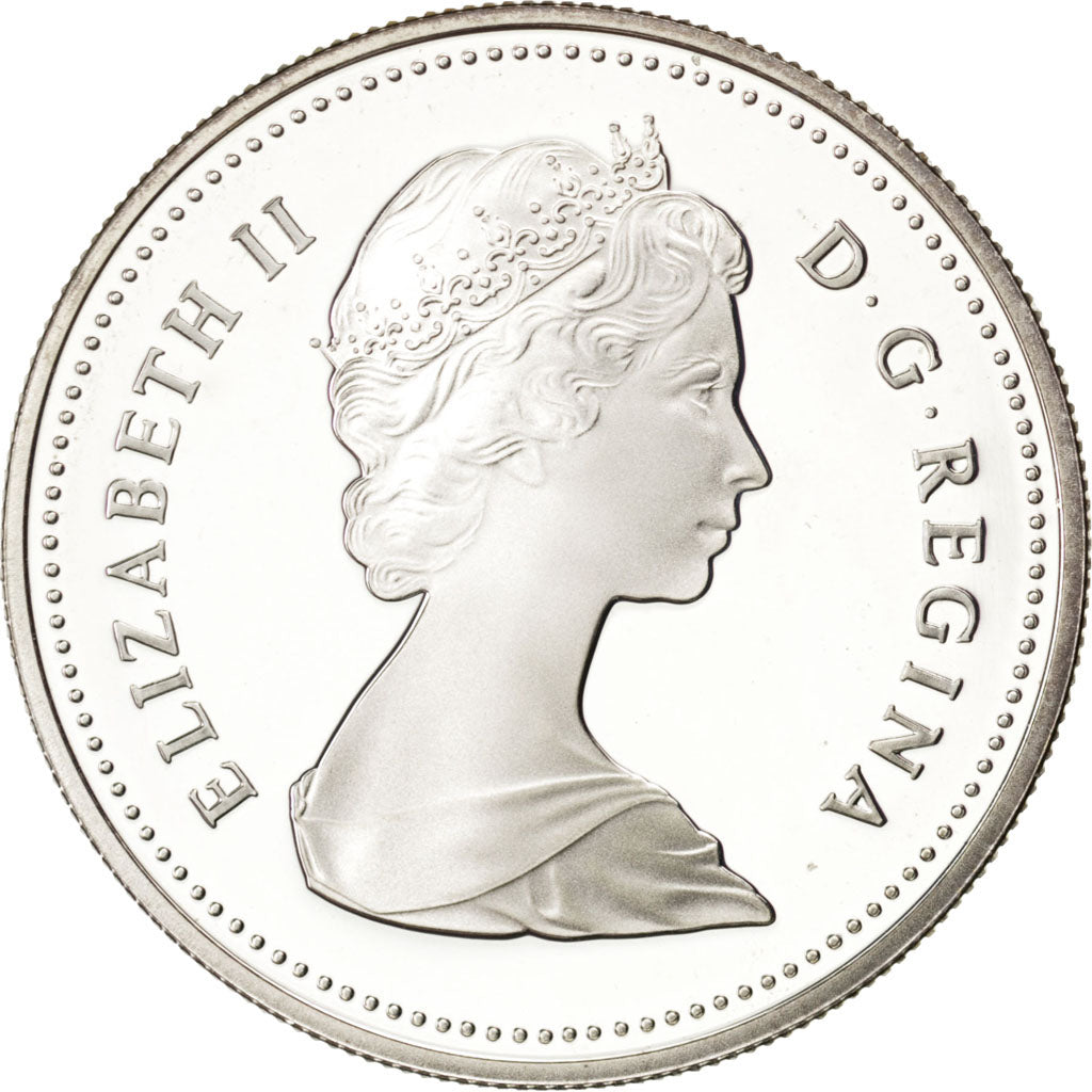 CANADA, Dollar, 1984, Royal Canadian Mint, KM #140, MS(63), Silver, 36, 23.45