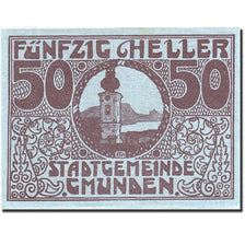Banknote, Austria, Gmunden, 50 Heller, Eglise, 1920, 1920-03-31, UNC(64)