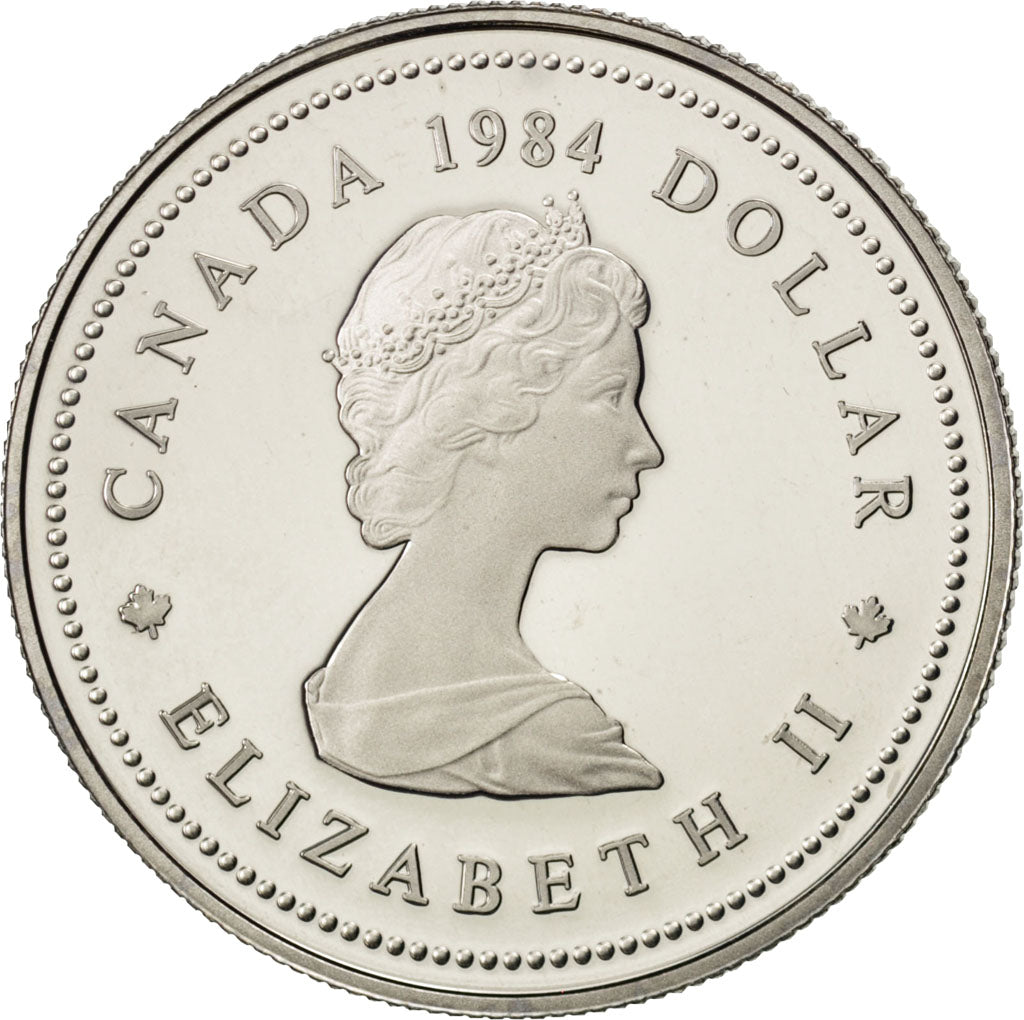 Canada, Elisabeth II, 1 Dollar 1984 Jacques Cartier, KM 141