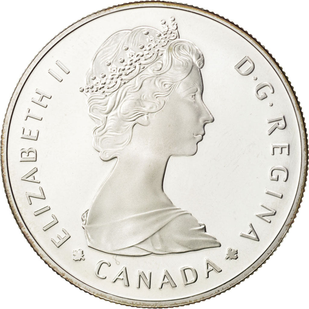 CANADA, Dollar, 1985, Royal Canadian Mint, KM #143, MS(63), Silver, 36, 23.38