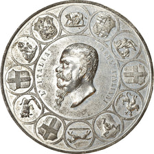 Italia, medalla, Vittorio Emanuele II, Prima Esposizione Italiana Firenze, 1861