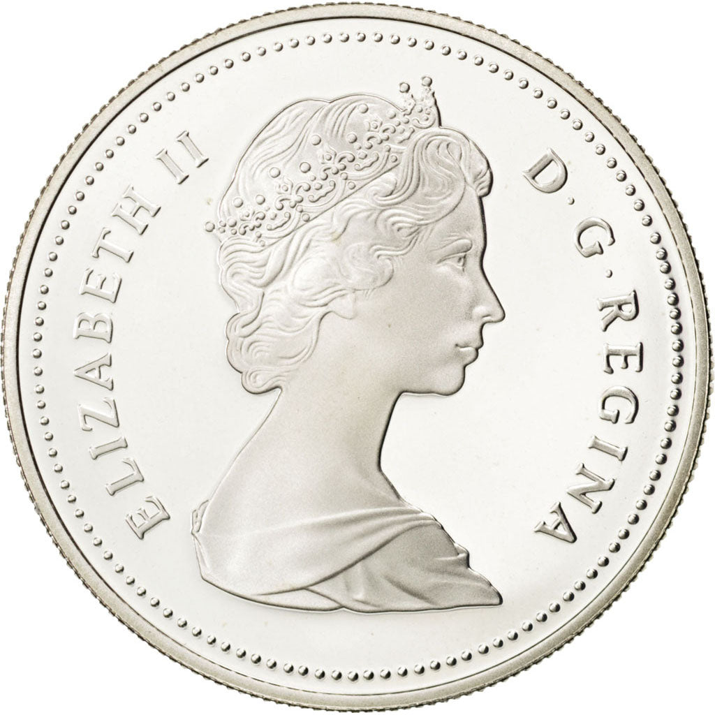 CANADA, Dollar, 1986, Royal Canadian Mint, KM #149, MS(63), Silver, 36, 23.41