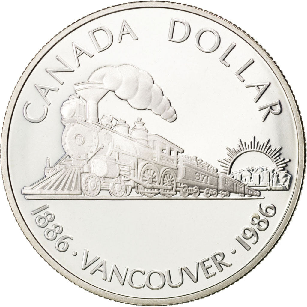 CANADA, Dollar, 1986, Royal Canadian Mint, KM #149, MS(63), Silver, 36, 23.41