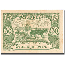 Banknote, Austria, Baumgarten, 25 Heller, agriculteur, 1921, 1921-02-28, UNC(63)