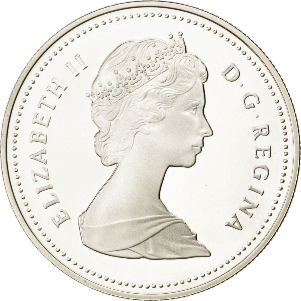 CANADA, Dollar, 1987, Royal Canadian Mint, KM #154, MS(65-70), Silver, 36, 23.37