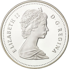 CANADA, Dollar, 1988, Royal Canadian Mint, KM #161, MS(65-70), Silver, 36, 23.32
