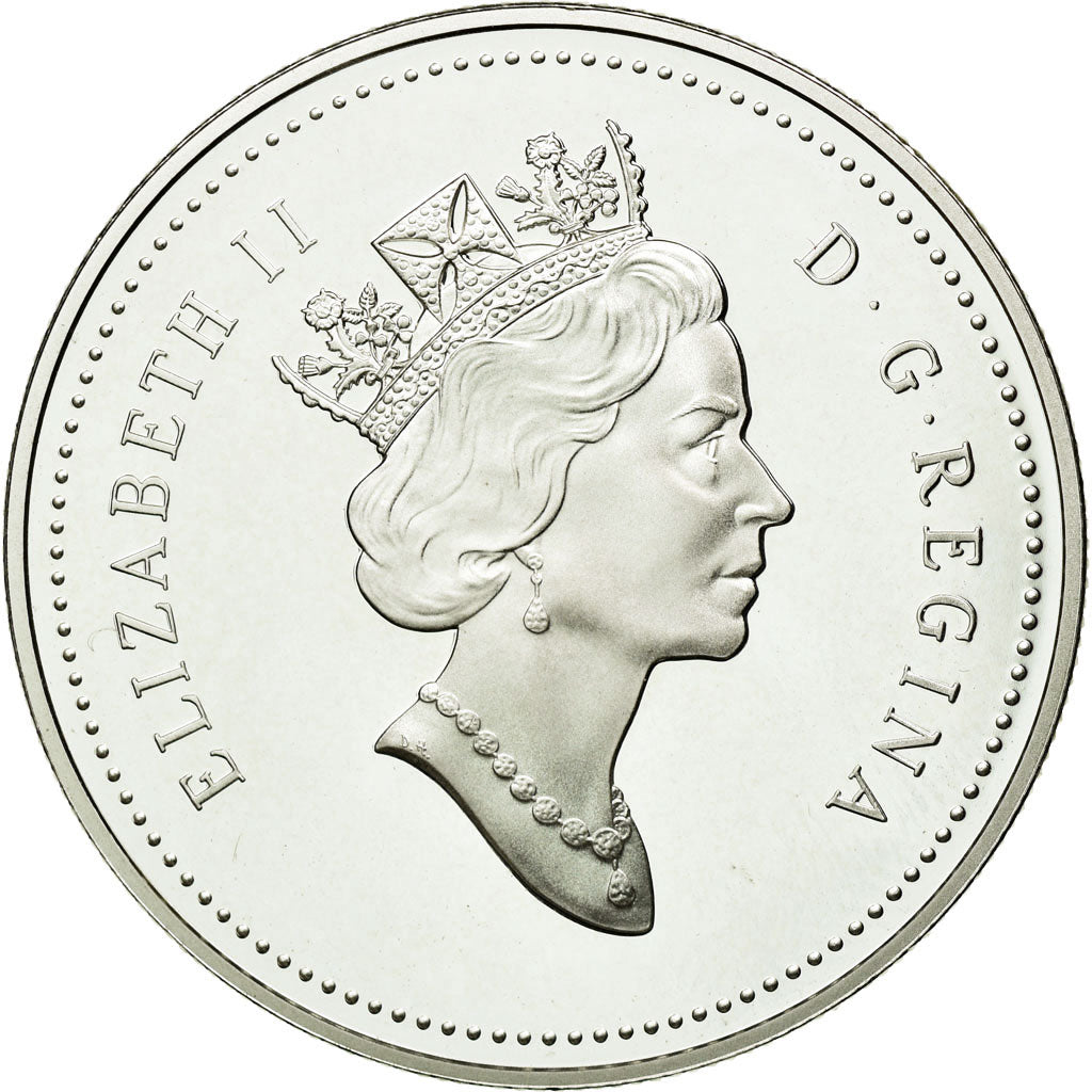 Coin, Canada, Elizabeth II, Dollar, 1993, Ottawa, MS(65-70), Silver, KM:235
