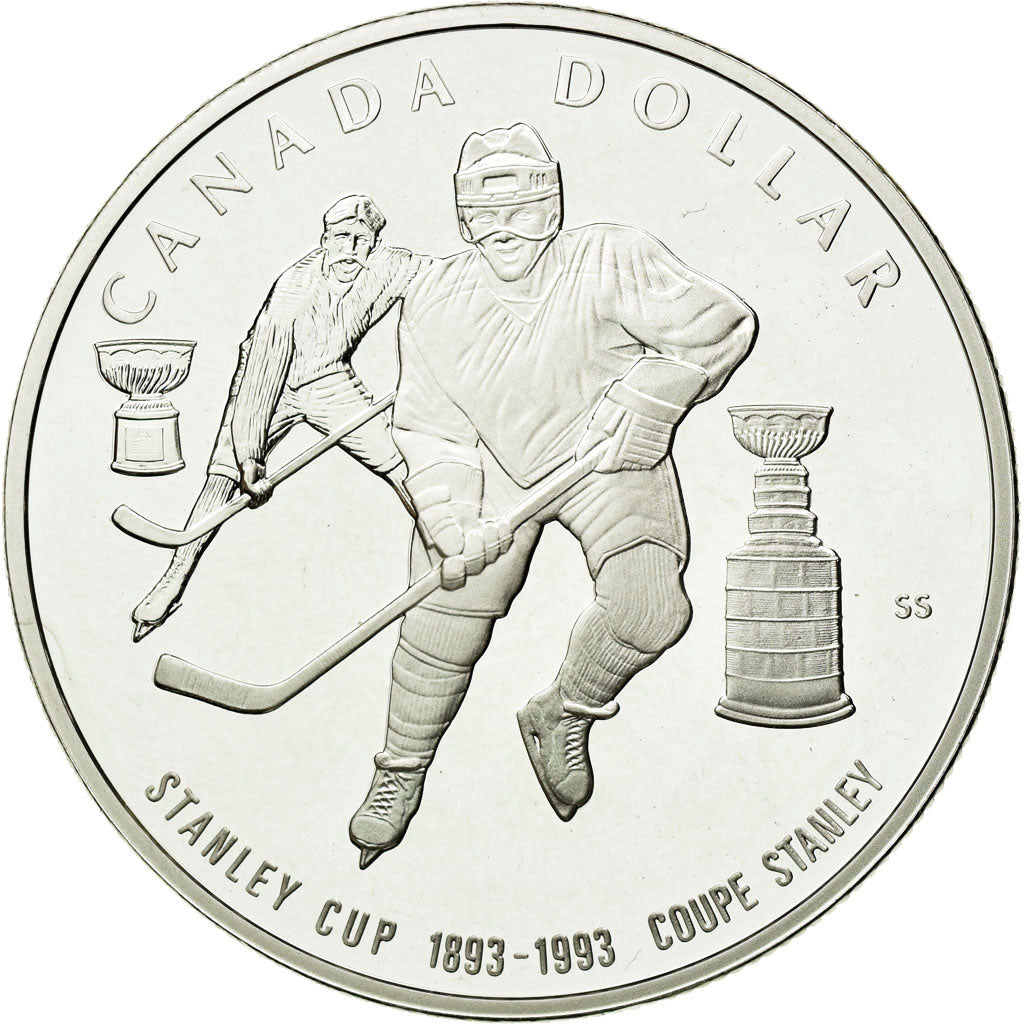 Coin, Canada, Elizabeth II, Dollar, 1993, Ottawa, MS(65-70), Silver, KM:235