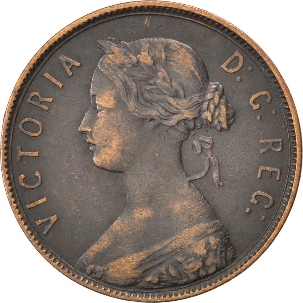 NEWFOUNDLAND, Large Cent, 1890, KM #1, VF(30-35), Bronze, 5.47