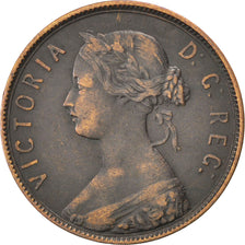 NEWFOUNDLAND, Large Cent, 1890, KM #1, VF(30-35), Bronze, 5.47