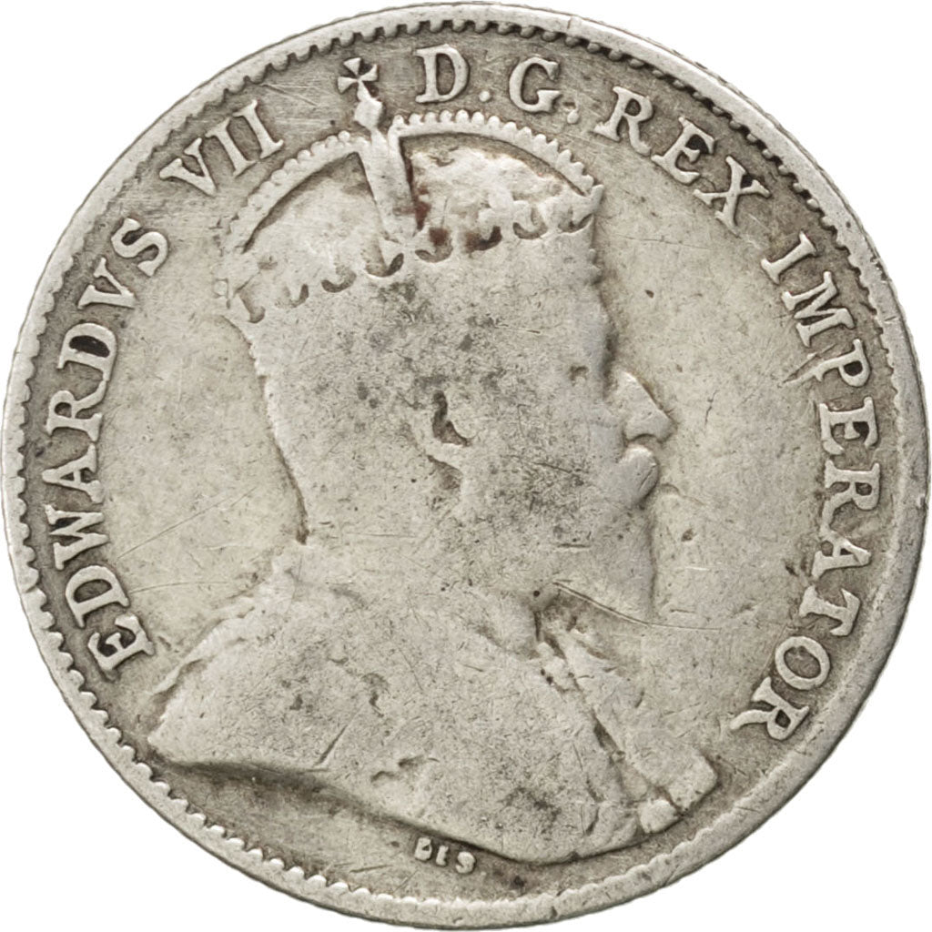NEWFOUNDLAND, 5 Cents, 1908, KM #7, VF(20-25), Silver, 1.13