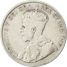 NEWFOUNDLAND, 50 Cents, 1918, Royal Canadian Mint, KM #12, VF(30-35), Silver,...