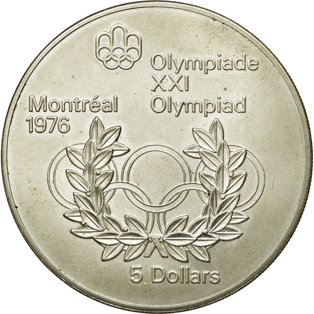 Coin, Canada, Elizabeth II, 5 Dollars, 1974, Ottawa, MS(63), Silver, KM:89