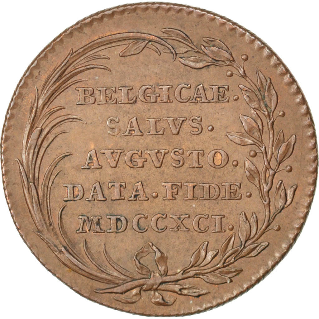 France, Royal, Token, 1791, AU(55-58), Copper, 6.72
