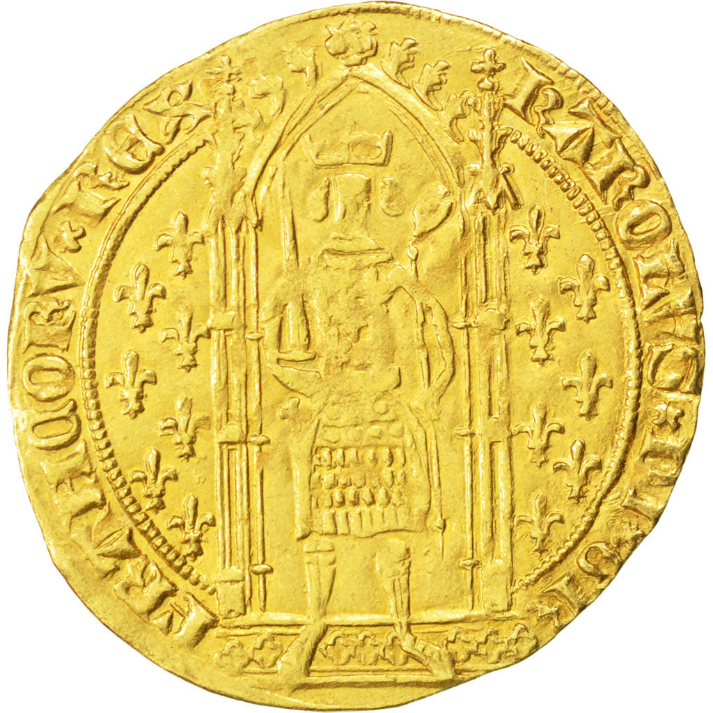 FRANCE, Franc à pied, EF(40-45), Gold, Duplessy #360A, 3.75