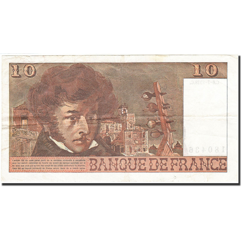 France, 10 Francs, 1972, 1978-07-06, VF(20-25), Fayette:63.24a, KM:150c