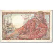 Francia, 20 Francs, 1942, 1945-07-05, BB, Fayette:13.10, KM:100b