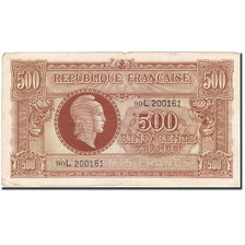 Francia, 500 Francs, 1945, 1945-06-04, BC+, Fayette:VF 11.1, KM:106