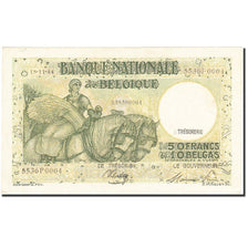 Billet, Belgique, 50 Francs-10 Belgas, 1933-1935, 1944-11-13, KM:106, SUP+
