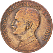 ITALY, 5 Centesimi, 1918, Rome, KM #42, EF(40-45), Bronze, 25, 5.09