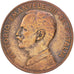 ITALY, 5 Centesimi, 1918, Rome, KM #42, EF(40-45), Bronze, 25, 5.09