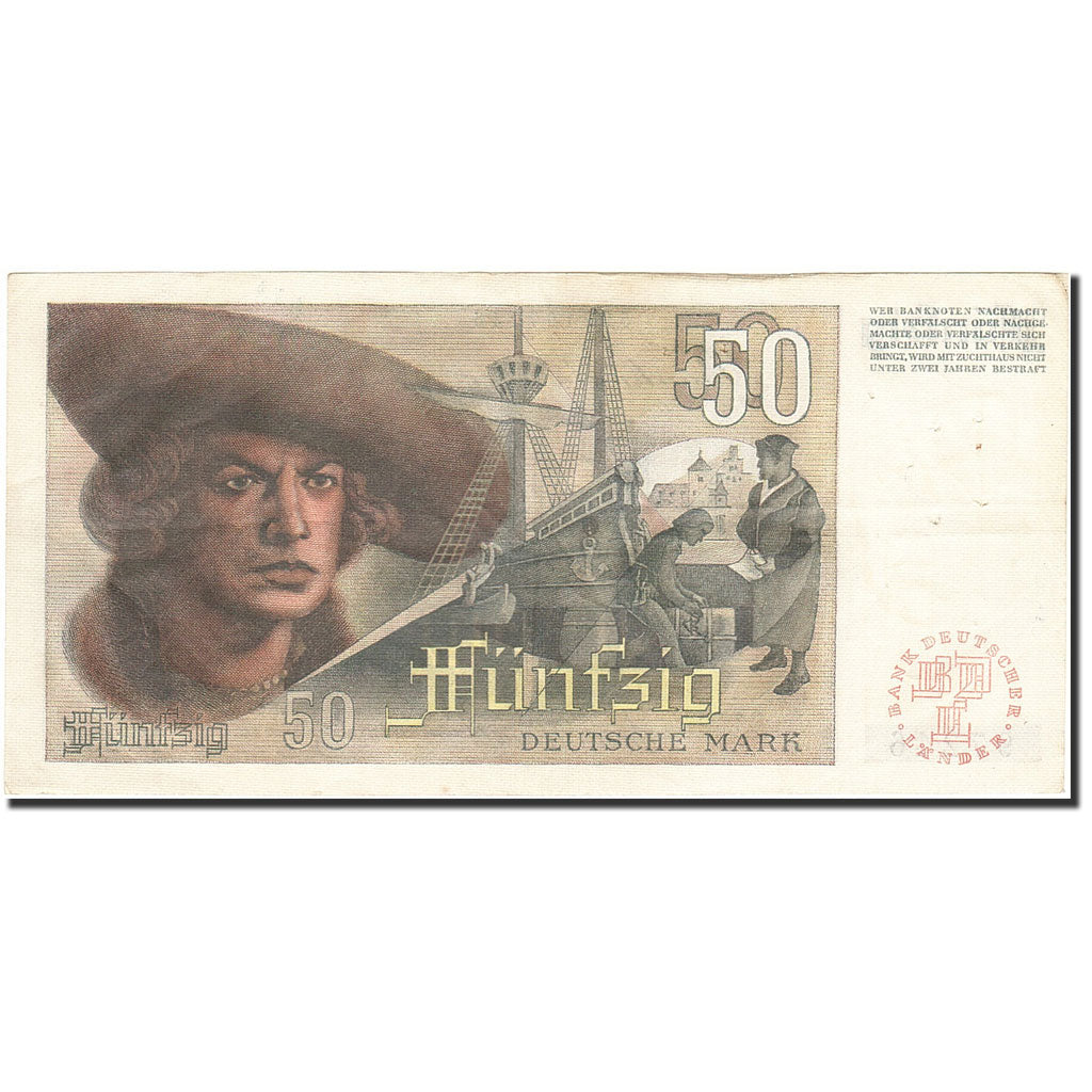 Banknote, GERMANY - FEDERAL REPUBLIC, 50 Deutsche Mark, 1948, 1948-12-09