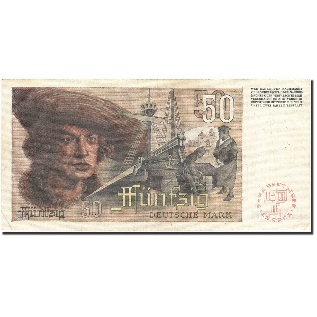 Banknote, GERMANY - FEDERAL REPUBLIC, 50 Deutsche Mark, 1948, 1948-12-09