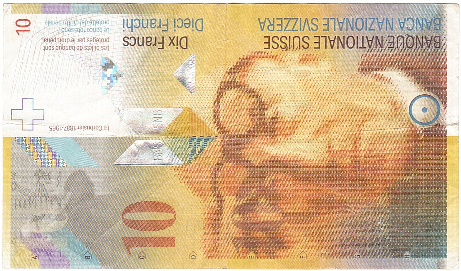 Banconote, Svizzera, 10 Franken, 1994-1998, KM:67a, 2000, BB
