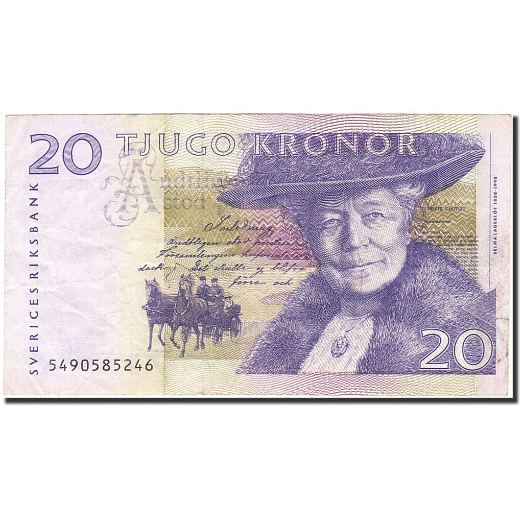 Banknote, Sweden, 20 Kronor, 1997, 2003-2005, KM:63b, EF(40-45)