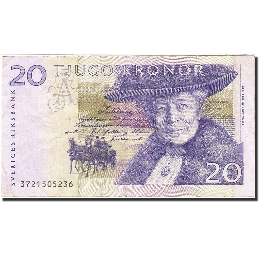 Banknote, Sweden, 20 Kronor, 1997, 2003-2005, KM:63b, EF(40-45)
