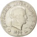 ITALIAN STATES, 5 Lire, 1809, Milan, KM #10.1, VF(20-25), Silver, 24.65