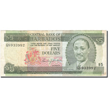 Banconote, Barbados, 5 Dollars, 1986-1989, KM:37, 1986, BB