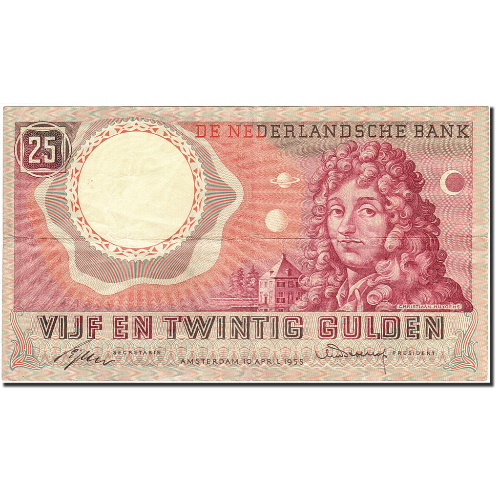Banconote, Paesi Bassi, 25 Gulden, 1953-1956, KM:87, 1955-04-10, BB