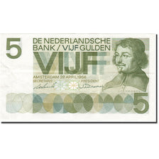 Banknote, Netherlands, 5 Gulden, 1966-1972, 1966-04-26, KM:90a, UNC(60-62)