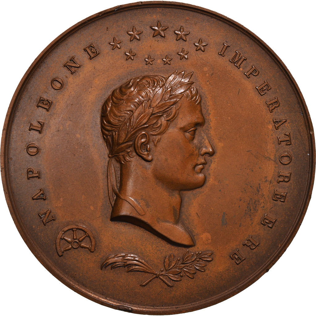 France, Medal, Napoléon Ier, L'Exil à Saint-Hélène, History, 1969, Restrike