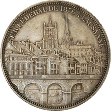 Coin, Switzerland, 5 Francs, 1876, EF(40-45), Silver, KM:S13