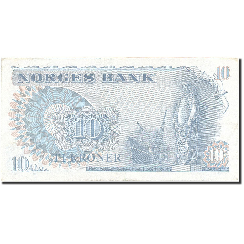 Banknote, Norway, 10 Kroner, 1962-1972, 1983, KM:36c, AU(50-53)