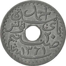 TUNISIA, 20 Centimes, 1942, Paris, KM #268, AU(55-58), Zinc, 3.55