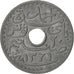 Coin, Tunisia, Ahmad Pasha Bey, 20 Centimes, 1942, Paris, AU(55-58), Zinc