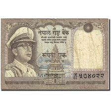 Banknote, Nepal, 1 Rupee, 1972, Undated (1972), KM:16, VF(20-25)