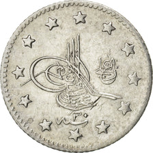 Coin, Turkey, Abdul Hamid II, Kurush, 1904, Qustantiniyah, AU(55-58), Silver