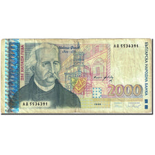 Banknote, Bulgaria, 2000 Leva, 1994-1996, 1996, KM:107b, VF(20-25)