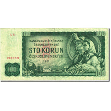Billet, République Tchèque, 100 Korun, 1961, 1961, KM:1c, TB+