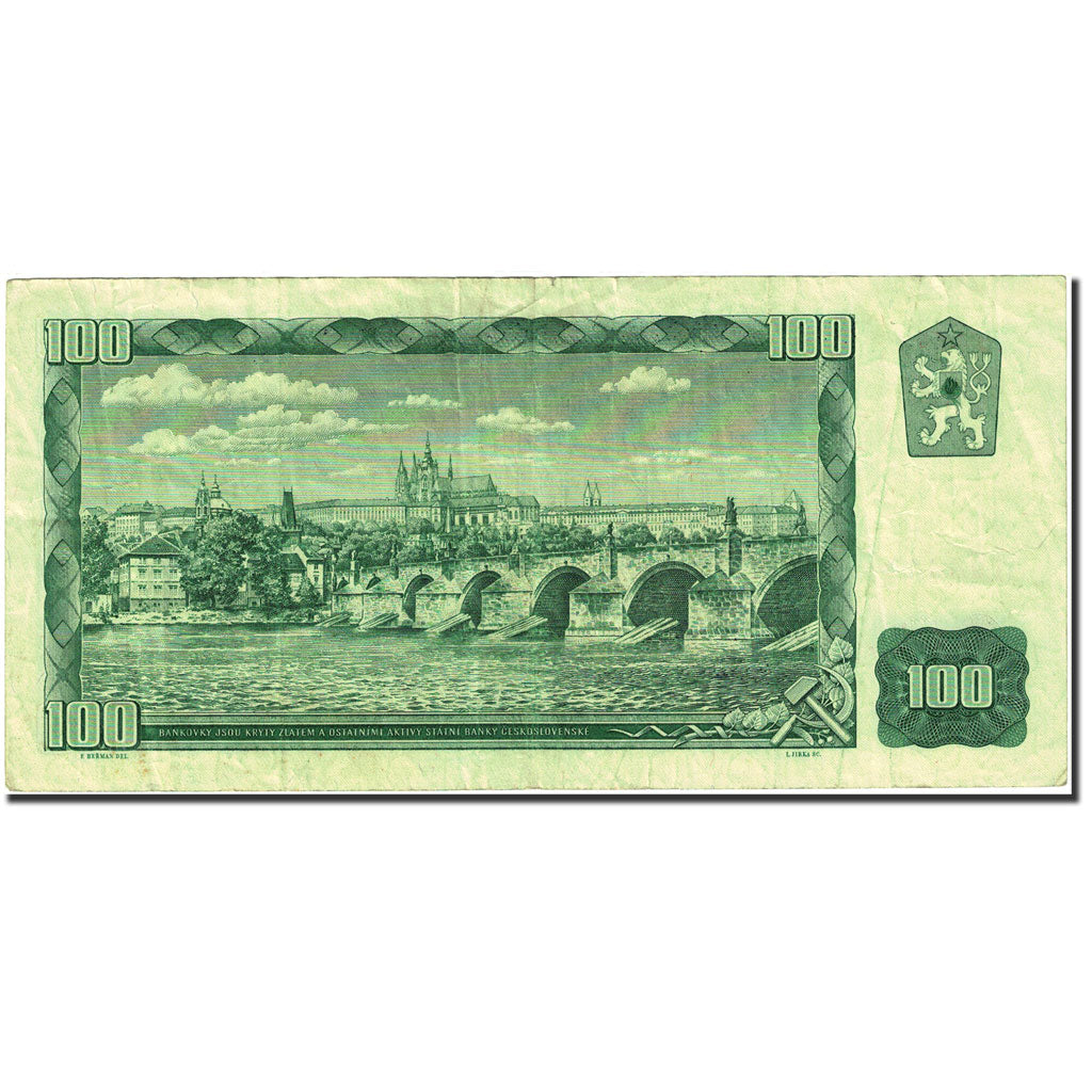 Banknote, Czech Republic, 100 Korun, 1961, 1961, KM:1c, VF(30-35)