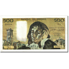 France, 500 Francs, 500 F 1968-1993 ''Pascal'', 1968, 1968-01-04, AU(55-58)