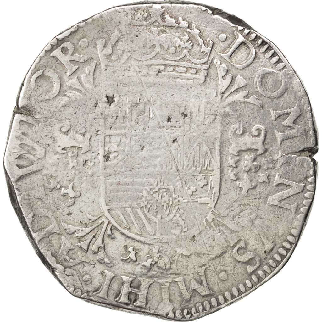 Belgium, Ecu, 1589, Tournai, VF(20-25), Silver, 34.44