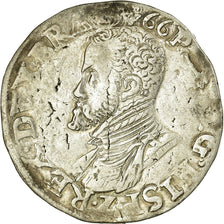 Monnaie, Belgique, 1/2 Ecu, 1566, Anvers, TB, Argent