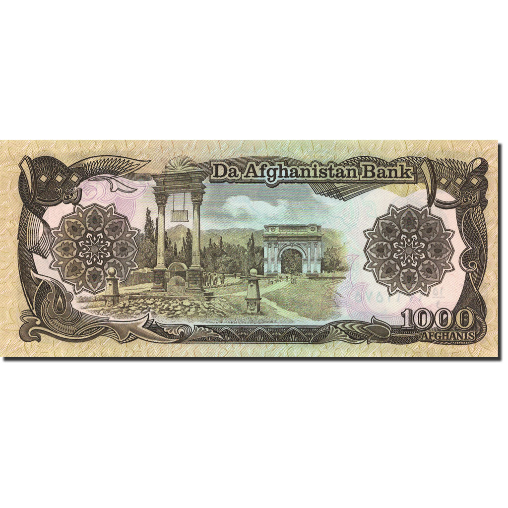 Banknote, Afghanistan, 1000 Afghanis, 1979, 1991, KM:61c, UNC(65-70)